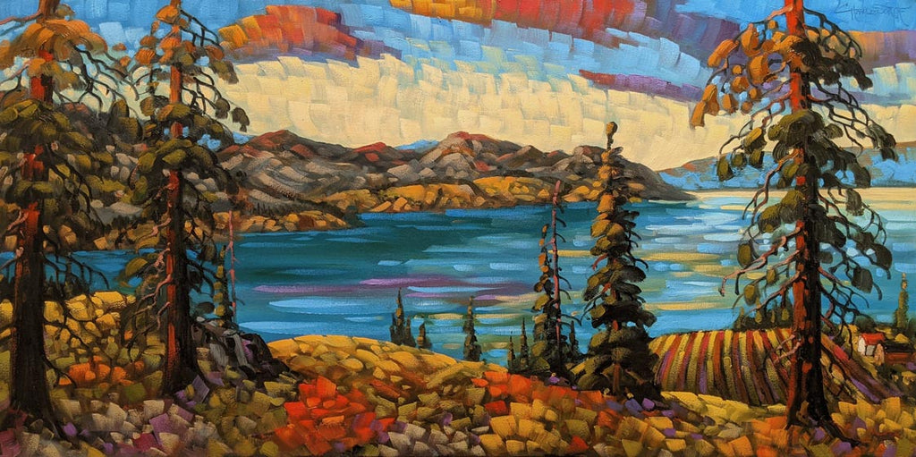 Rod Charlesworth artwork 'Okanagan Panorama' at White Rock Gallery