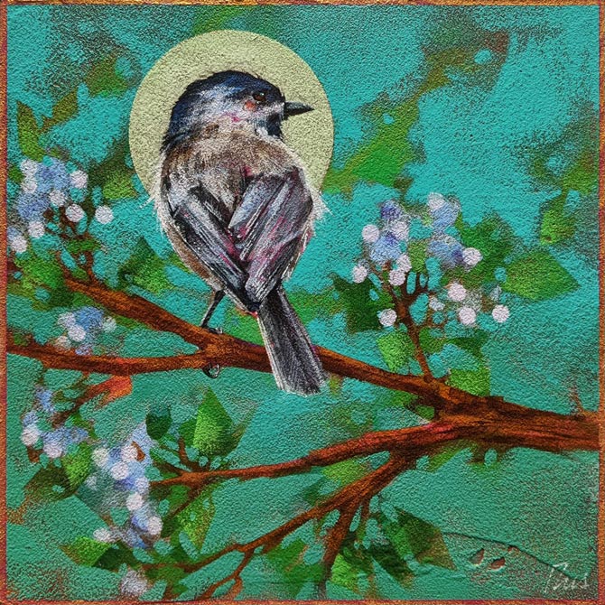 Angie Rees artwork 'Full Moon in June' at White Rock Gallery