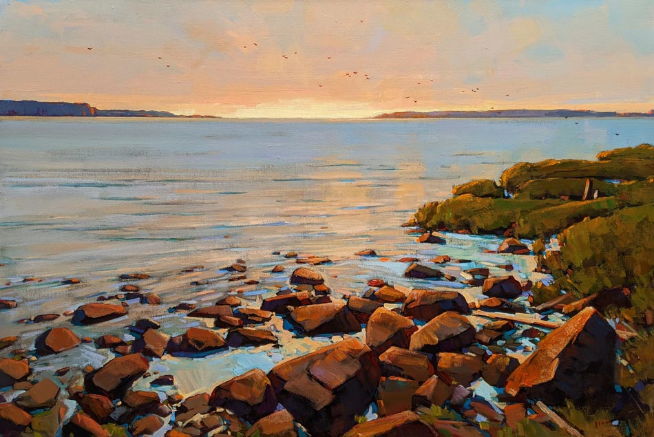 Min Ma artwork 'Return to Boundary Bay' at White Rock Gallery