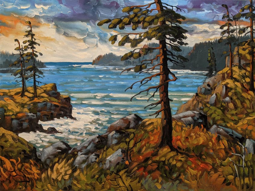 Rod Charlesworth artwork 'A Breeze in the Bay (Pacific Rim)' at White Rock Gallery