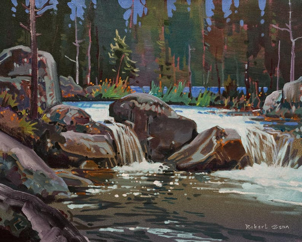 Robert Genn artwork 'Creek, Cheakamus Near Whistler' at White Rock Gallery