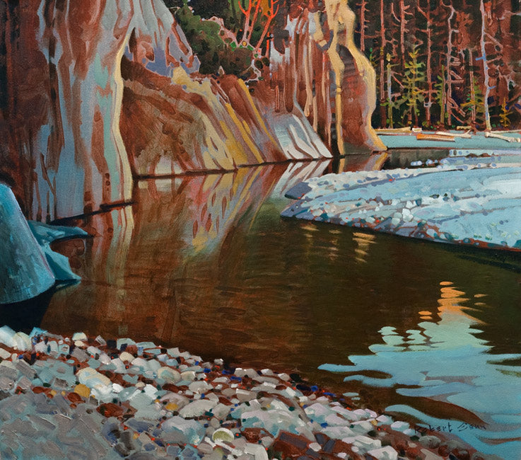 Robert Genn artwork 'Along the Campbell River' at White Rock Gallery