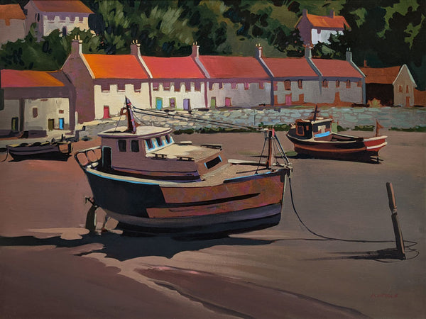 Michael O'Toole artwork 'Village Near Devon' at White Rock Gallery