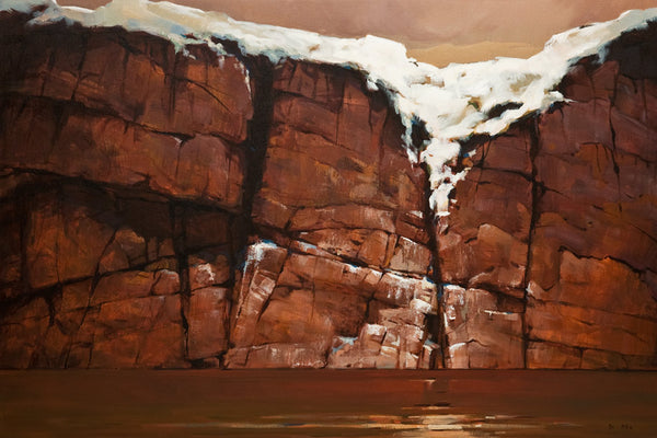 Min Ma artwork 'Snow and Cliff' at White Rock Gallery