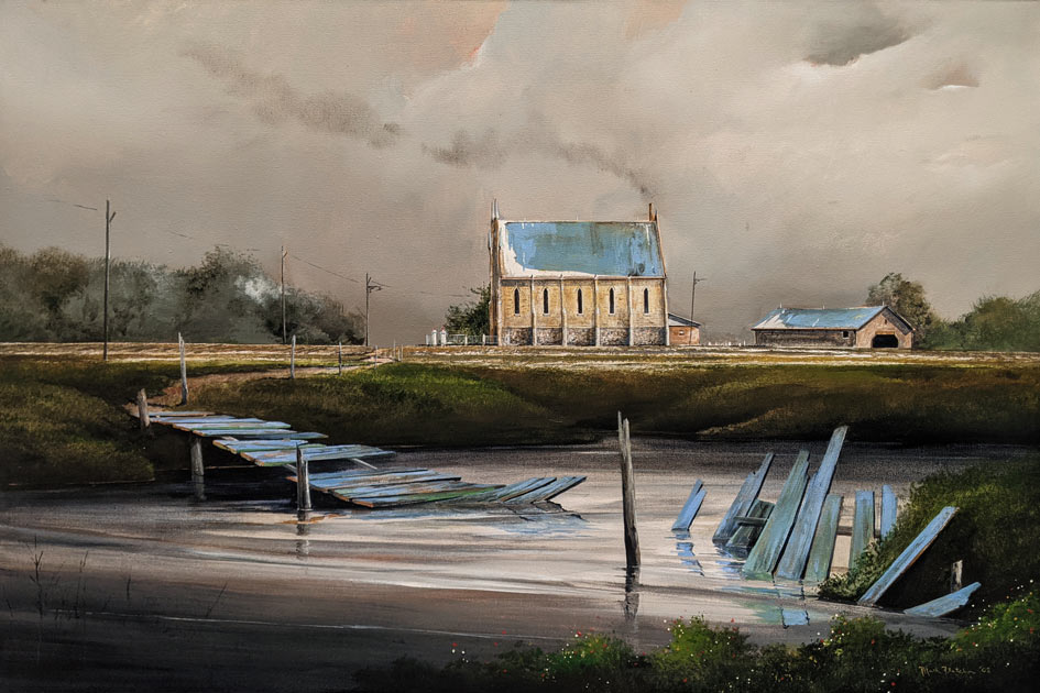 Mark Fletcher artwork 'April Runoff' at White Rock Gallery