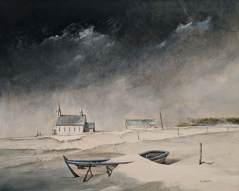 Mark Fletcher artwork 'Church on the North Shore' at White Rock Gallery
