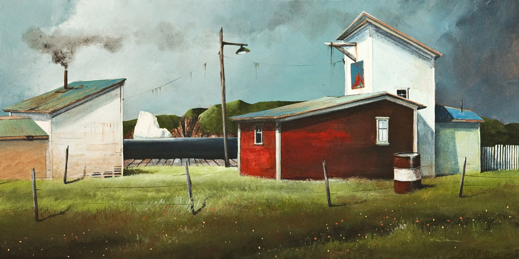 Mark Fletcher artwork 'The Ice House at the Wharf' at White Rock Gallery