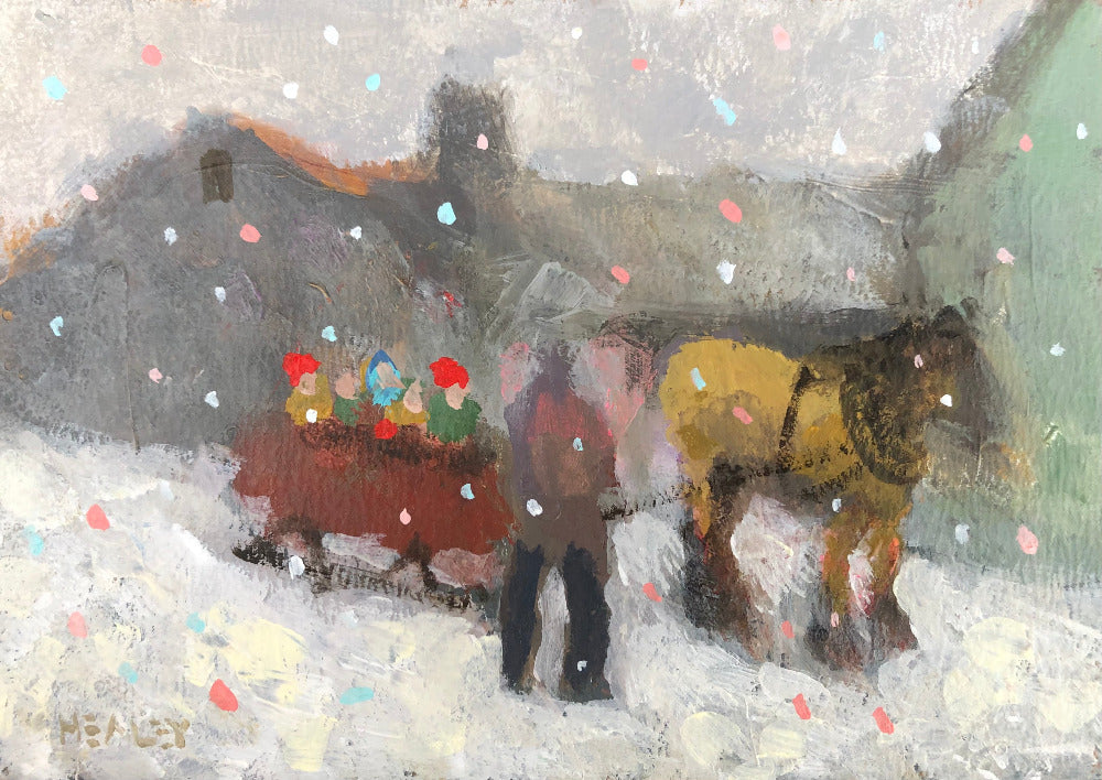 Paul Healey artwork 'Winter Ride' at White Rock Gallery