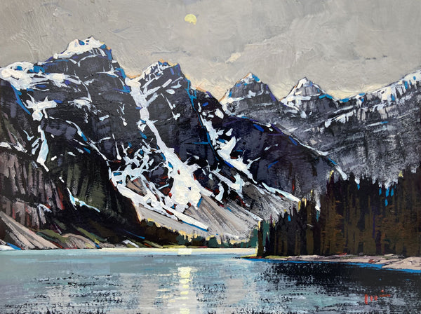 Min Ma artwork 'Night at Moraine Lake' at White Rock Gallery