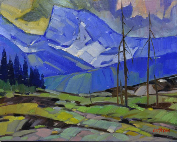Graeme Shaw artwork 'View to the Peak (Rockies)' at White Rock Gallery