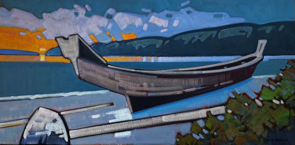 Cameron Bird artwork 'Coastal Dawn' at White Rock Gallery