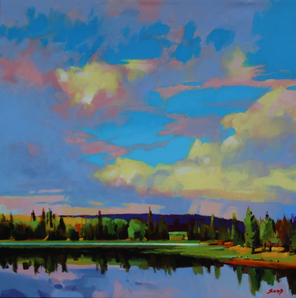 Mike Svob artwork 'A Cariboo Sky' at White Rock Gallery