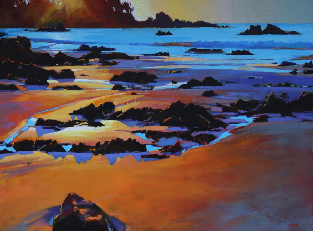 Mike Svob artwork 'Brady's Beach (Bamfield BC)' at White Rock Gallery