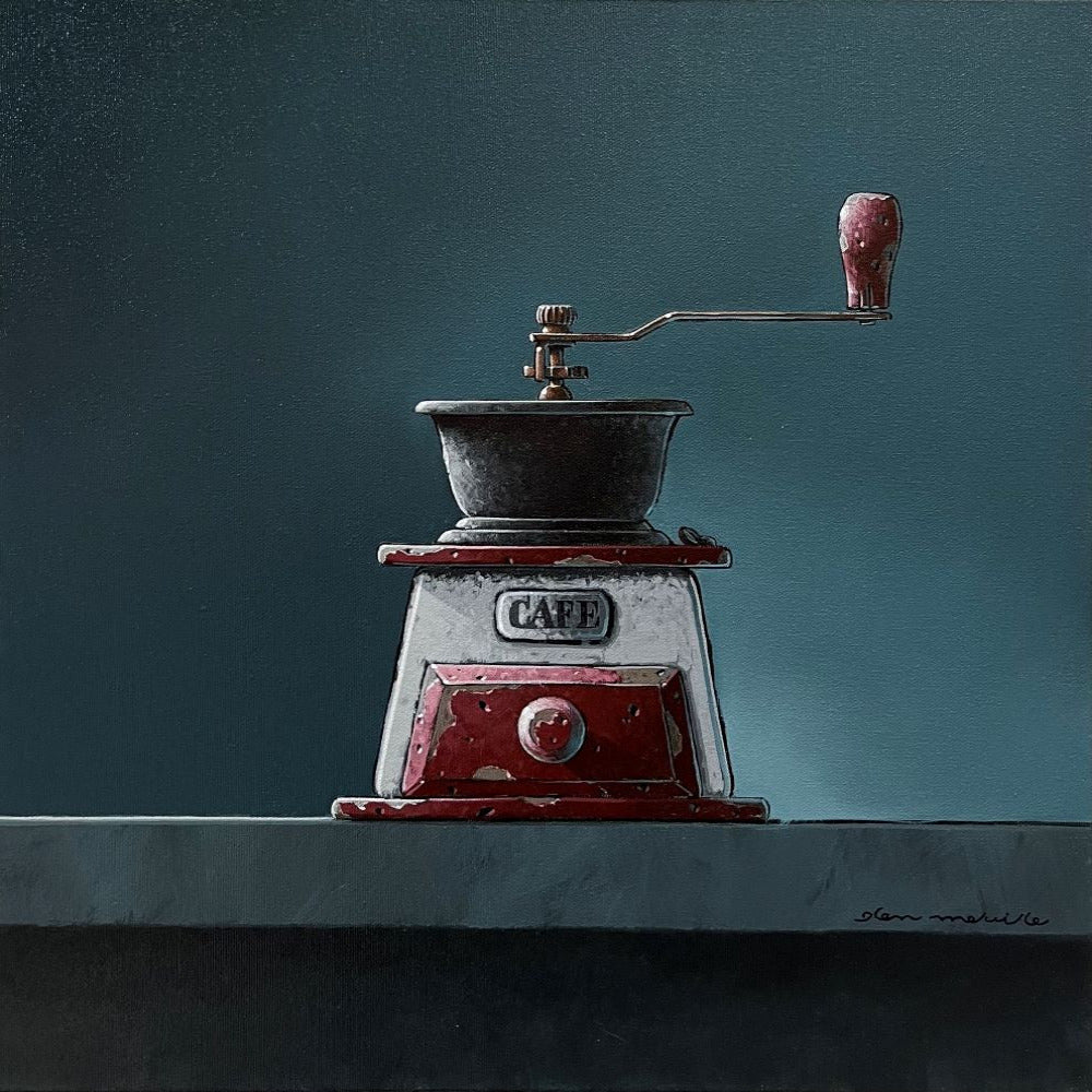 Glen Melville artwork 'Just Brew It!' at White Rock Gallery