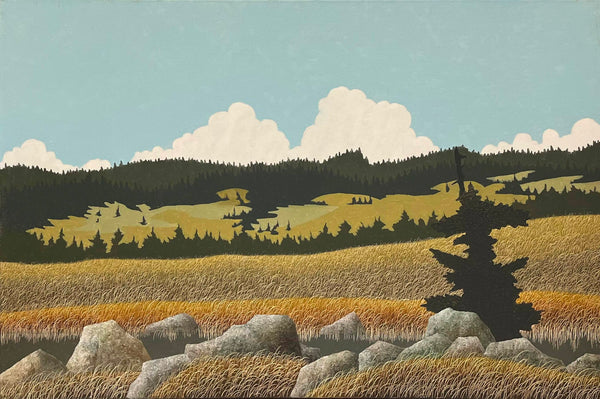 Ken Kirkby artwork 'Meadows - Douglas Lake Ranch' at White Rock Gallery