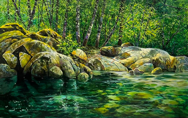 Janice Robertson artwork 'Emerald Waters' at White Rock Gallery