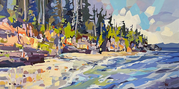 Rick Bond artwork 'Mystic Beach Summer' at White Rock Gallery