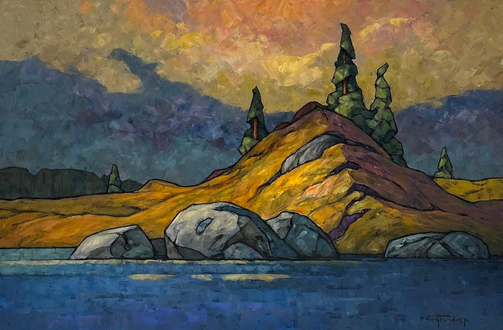 Phil Buytendorp artwork 'Evening on the River' at White Rock Gallery