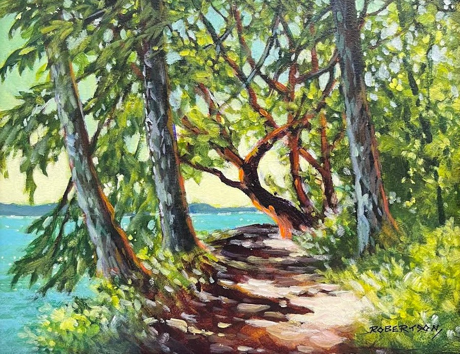 Janice Robertson artwork 'Seaside Path' at White Rock Gallery