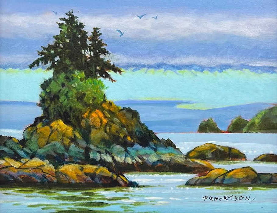 Janice Robertson artwork 'Bamfield Islet' at White Rock Gallery