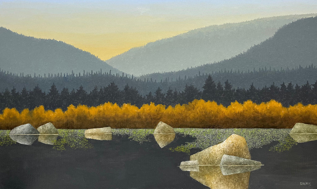 Ken Kirkby artwork 'Early Autumn In The Mountains' at White Rock Gallery