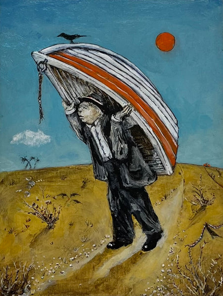 Michael Hermesh artwork 'Crossing the Desert (Uncertain Times)' at White Rock Gallery