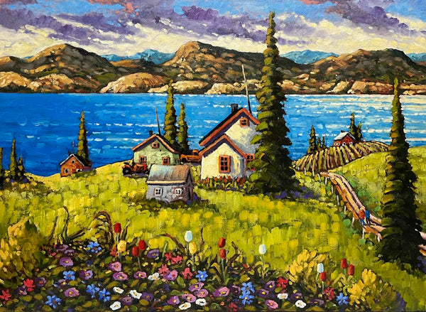 Rod Charlesworth artwork 'Okanagan with Spring Flair' at White Rock Gallery