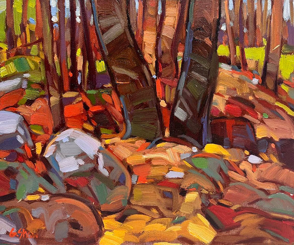 Graeme Shaw artwork 'High Trail Forest - Nanaimo' at White Rock Gallery