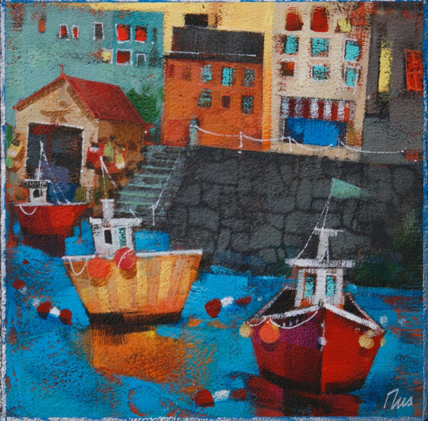 Angie Rees artwork 'Happy Harbour' at White Rock Gallery