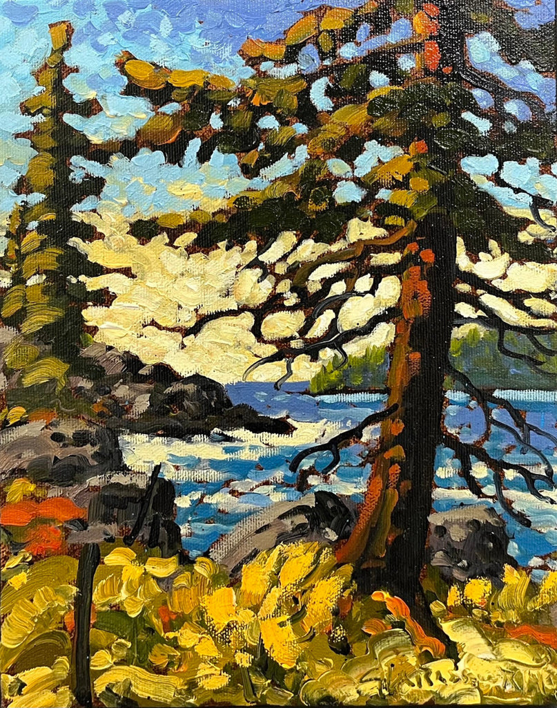 Rod Charlesworth artwork 'West Coast, near Tofino' at White Rock Gallery