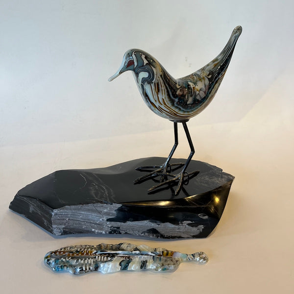 Leslie Rowe-Israelson artwork 'Shore Bird (male)' at White Rock Gallery