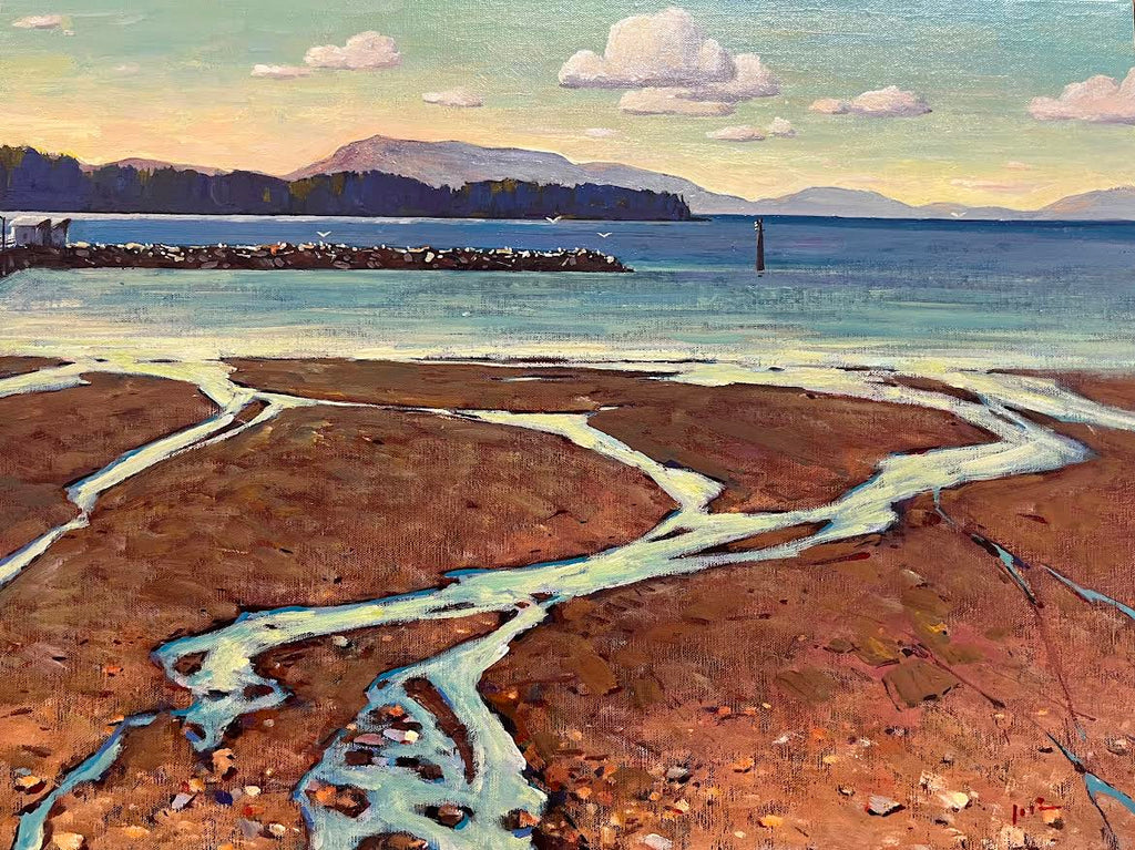 Min Ma artwork 'Low Tide, White Rock' at White Rock Gallery