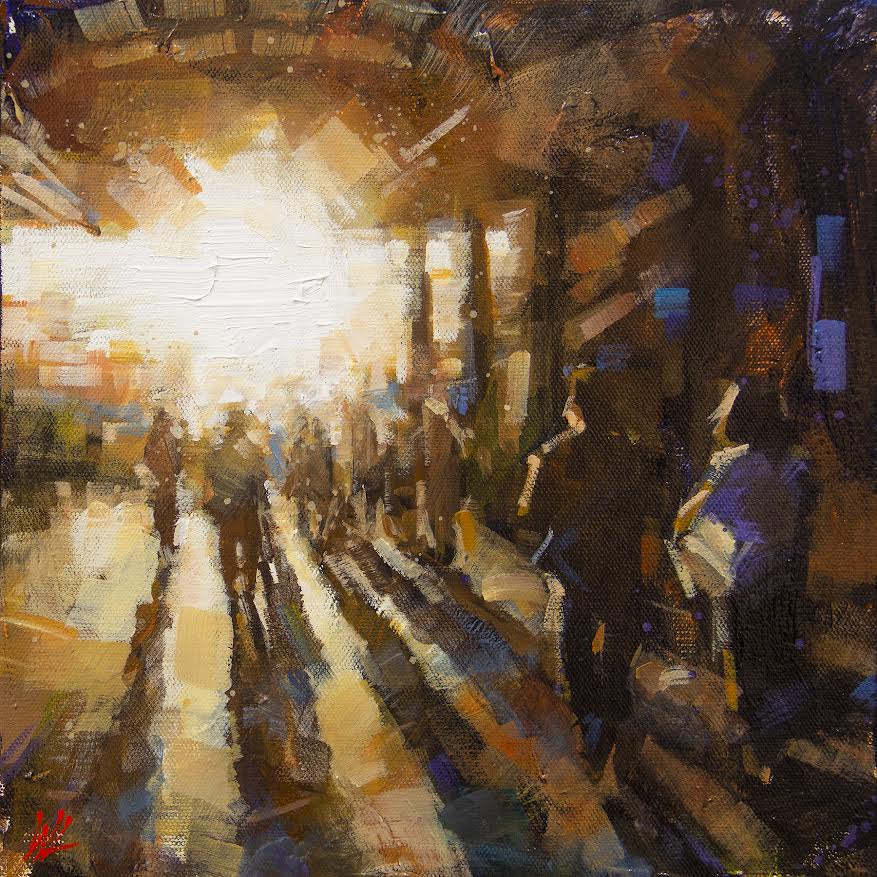 William Liao artwork 'William Liao - "Train Station Sunset"' at White Rock Gallery