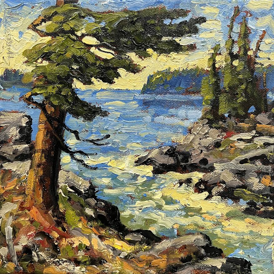 Rod Charlesworth artwork 'Rod Charlesworth - "Windy Coast, Near Tofino"' at White Rock Gallery