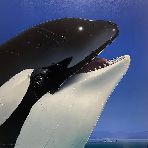 Glen Melville artwork 'Glen Melville - "Orca Pod."' at White Rock Gallery