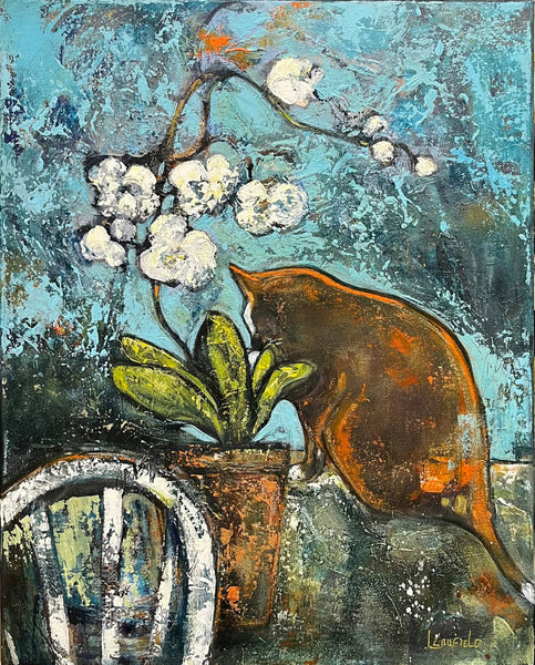 Lee Caufield artwork 'The Orchid Bather' at White Rock Gallery