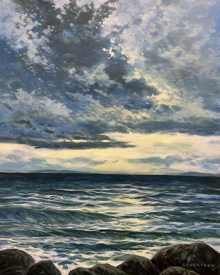 Janice Robertson artwork 'High Tide at White Rock' at White Rock Gallery