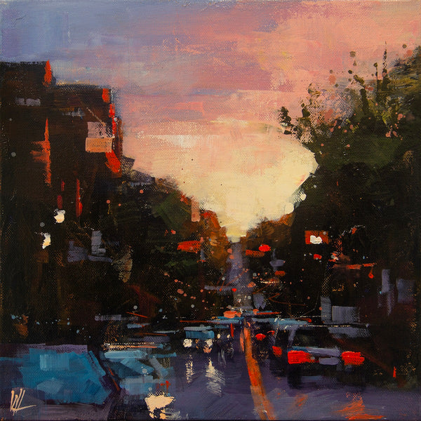 William Liao artwork 'Main street Sunset #2' at White Rock Gallery