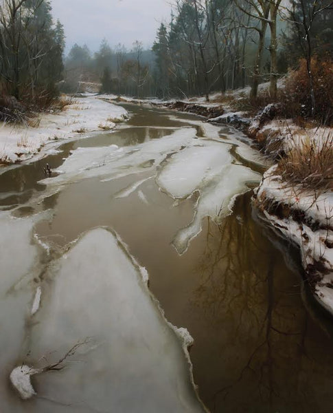 Renato Muccillo artwork 'January Ice Flows' at White Rock Gallery